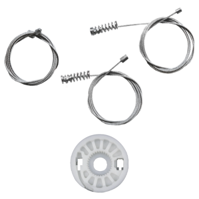 Ремкомплект стеклоподъемника (трос+ролик) Volkswagen Touran (перед. лев.) 777237