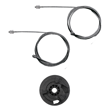 Ремкомплект стеклоподъемника (трос+ролик) Renault Modus 2004-2008 (перед. прав.) 777093