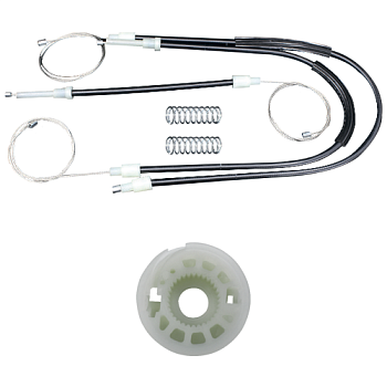 Ремкомплект стеклоподъемника (трос+ролик) Volkswagen Golf 5/Golf 5 Plus (перед. прав.) 777004