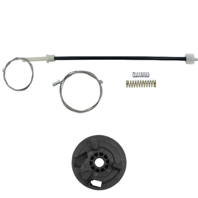 Ремкомплект стеклоподъемника (трос+ролик) Peugeot 206CC (зад. лев.) 777300