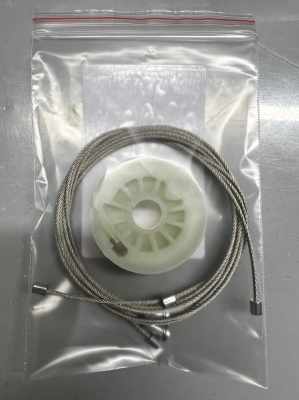 Ремкомплект ст-ка (трос+ролик) Hyundai Santa Fe (DM) 3 (2012-2016) ОЕМ:82470-2W110(перед.лев) 777501