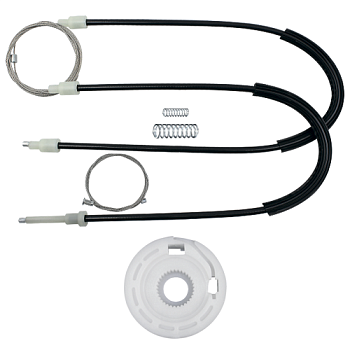 Ремкомплект стеклоподъемника (трос+ролик) Ford Focus 2 (перед. лев.) 777148