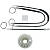 Ремкомплект стеклоподъемника (трос+ролик) Seat Leon 2005-2012 (перед. лев.) 777077