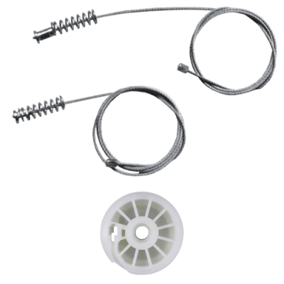 Ремкомплект стеклоподъемника (трос+ролик) Fiat Doblo 2/Opel Combo (перед. лев.) 777185