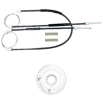 Ремкомплект стеклоподъемника (трос+ролик) Volkswagen Polo 3 (перед. лев.) 777017