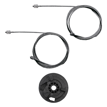 Ремкомплект стеклоподъемника (трос+ролик) Renault Scenic 2/Grand Scenic (перед. лев.) 777108