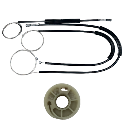 Ремкомплект стеклоподъемника (трос+ролик) Audi A3 (перед. лев.) 777386