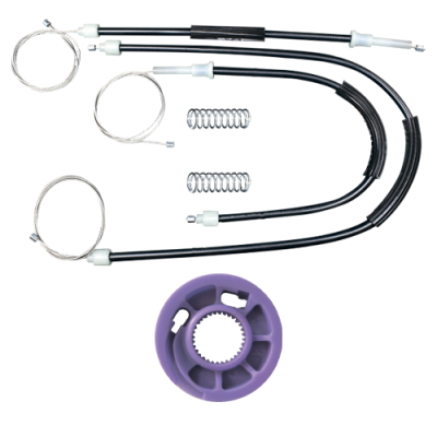 Ремкомплект стеклоподъемника (трос+ролик) Volkswagen Polo 4 (перед. лев.) 777020