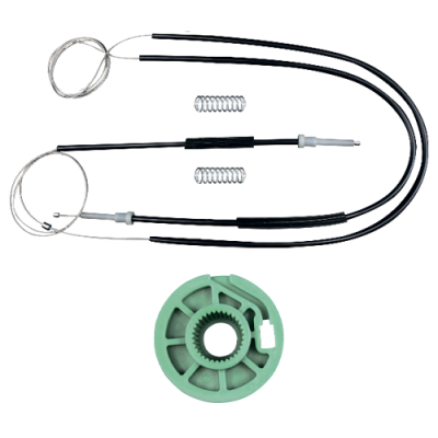 Ремкомплект стеклоподъемника (трос+ролик) Audi A6 C5 (перед. лев.) 777048