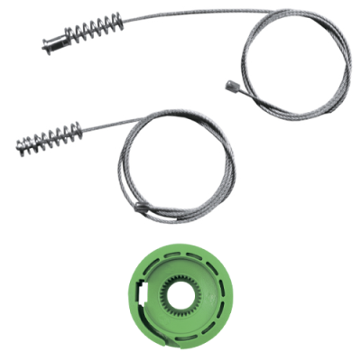 Ремкомплект стеклоподъемника (трос+ролик) Opel Omega B (зад. лев./прав.) 777168