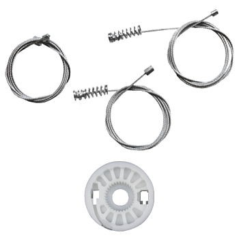 Ремкомплект стеклоподъемника (трос+ролик) Volkswagen Touran (перед. лев.) 777237