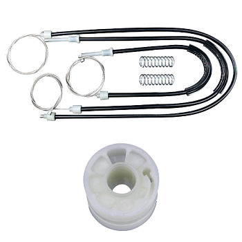 Ремкомплект стеклоподъемника (трос+ролик) Volkswagen Transporter T5/T6 (перед. лев.) 777030