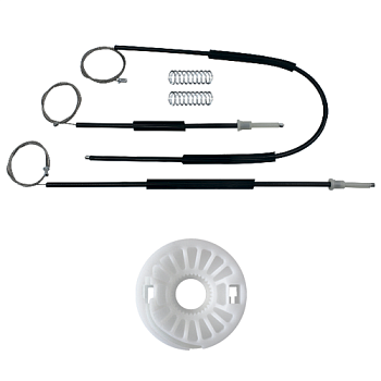 Ремкомплект стеклоподъемника (трос+ролик) Audi A4 B6/B7 (перед. лев./прав.) 777054