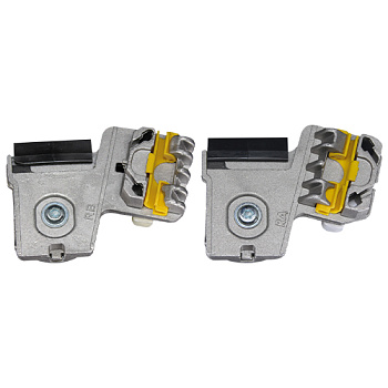 Комплект металлических направляющих держателей (кареток) стеклоподъёмника (2 шт.) 770016