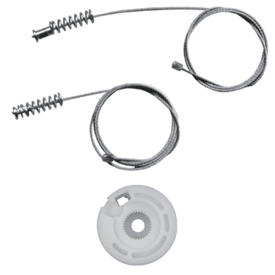 Ремкомплект стеклоподъемника (трос+ролик) Fiat Punto 1/Punto 2 (перед. лев.) 777343