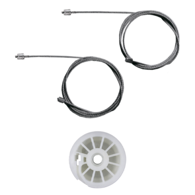 Ремкомплект стеклоподъемника (трос+ролик) Fiat Ducato (перед. лев.) 777298