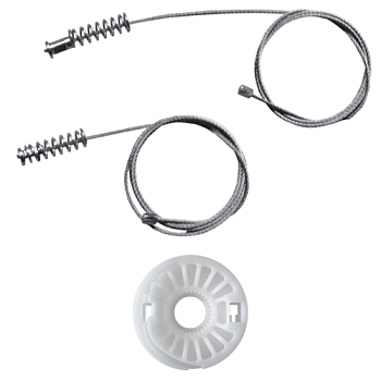 Ремкомплект стеклоподъемника (трос+ролик) Volkswagen Golf 4/Bora/Jetta 4 (зад. лев./прав.) 777002