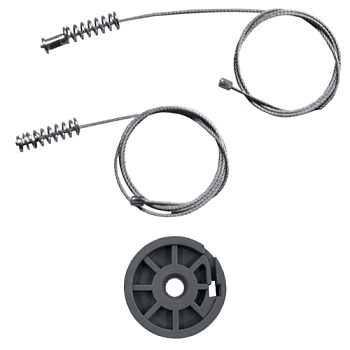 Ремкомплект стеклоподъемника (трос+ролик) Fiat Fiorino/Fiat Qubo/Peugeot Bipper (перед.прав.) 777202