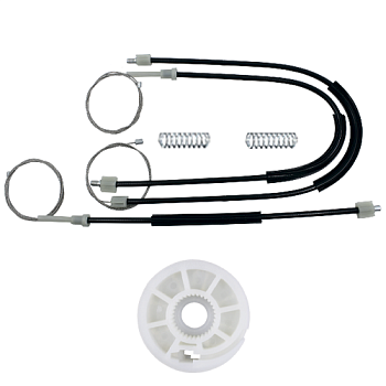 Ремкомплект стеклоподъемника (трос+ролик) BMW 5-series F10 2010-2017 (перед. лев.) 777390