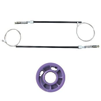 Ремкомплект стеклоподъемника (трос+ролик) Audi A3 (зад. лев.) 777057