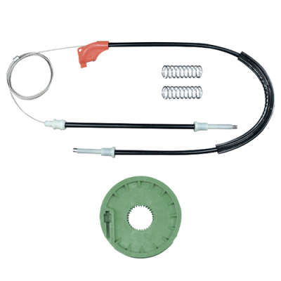 Ремкомплект стеклоподъемника (трос+ролик) Volkswagen Transporter T4 (перед. лев.) 777032