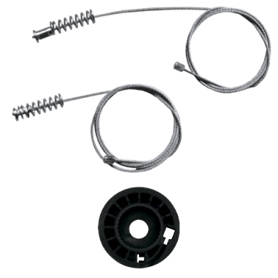 Ремкомплект стеклоподъемника (трос+ролик) Ford Transit/Tourneo Custom (перед. прав.) 777335