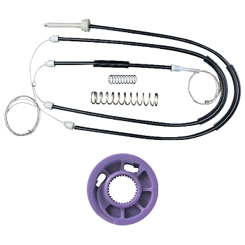 Ремкомплект стеклоподъемника (трос+ролик) Audi A3 Coupe (перед. лев.) 777052