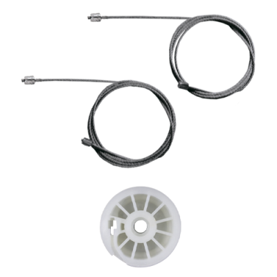 Ремкомплект стеклоподъемника (трос+ролик) Renault Trafic/Nissan Primastar/Vivaro (перед.лев.) 777329