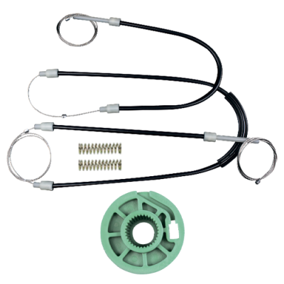 Ремкомплект стеклоподъемника (трос+ролик) Audi A4 Coupe (перед. лев.) 777256