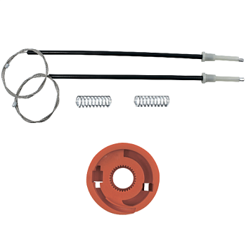 Ремкомплект стеклоподъемника (трос+ролик) Jeep Cherokee 2001-2007 (перед. лев./прав.) 777238