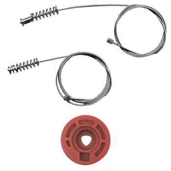 Ремкомплект стеклоподъемника (трос+ролик) Dodge Nitro (перед. лев./прав.) 777215