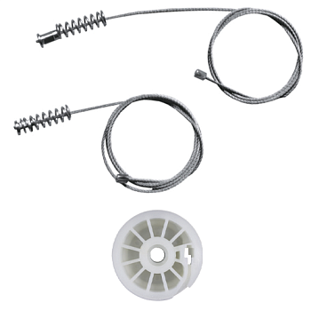 Ремкомплект стеклоподъемника (трос+ролик) Fiat Bravo (перед. прав.) 777207