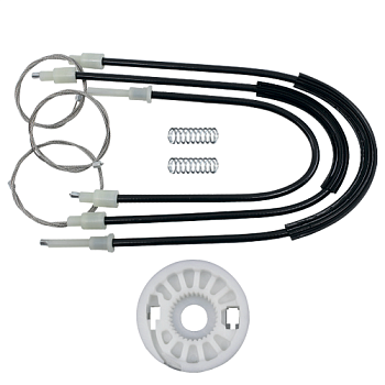 Ремкомплект стеклоподъемника (трос+ролик) Saab 9-3 (перед. лев.) 777138