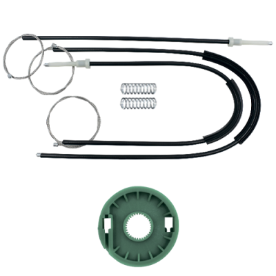 Ремкомплект стеклоподъемника (трос+ролик) Ford Fiesta/Fusion Coupe (перед. лев./прав.) 777154