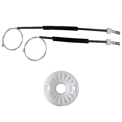 Ремкомплект стеклоподъемника (трос+ролик) Skoda Fabia 2007-2014 (перед. лев./прав.) 777074