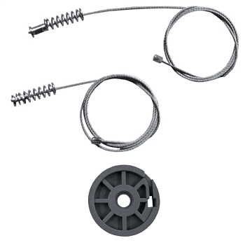 Ремкомплект стеклоподъемника (трос+ролик) Peugeot Bipper/Fiat Fiorino/Qubo (перед. прав.) 777382