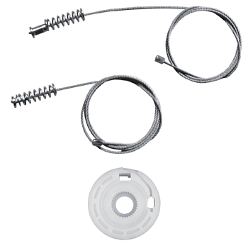 Ремкомплект стеклоподъемника (трос+ролик) Jaguar X-Type (зад. лев.) 777142