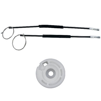 Ремкомплект электричнского стеклоподъемника (трос+ролик) Fiat Linea (зад. лев.) 777197