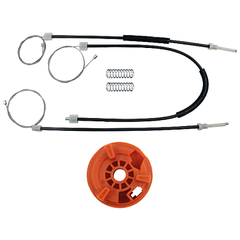 Ремкомплект стеклоподъемника (трос+ролик) Renault Clio 3 (перед. лев.) 777088