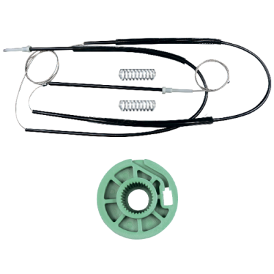 Ремкомплект стеклоподъемника (трос+ролик) Audi A3 Coupe (перед. лев.) 777358