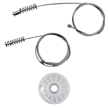 Ремкомплект стеклоподъемника (трос+ролик) Mercedes Benz CLK-Klasse W209 (зад. лев.) 777181