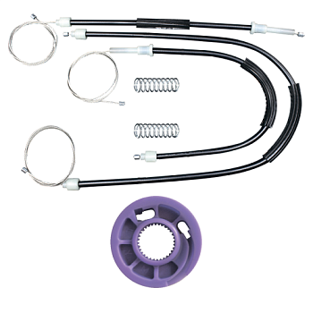 Ремкомплект стеклоподъемника (трос+ролик) Volkswagen Polo 4 (перед. прав.) 777021