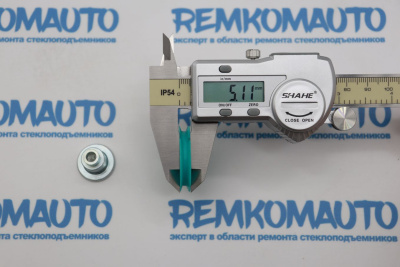 Обводной ролик стеклоподъёмника с клепкой 771243 Обводной ролик стеклоподъёмника с клепкой 771243