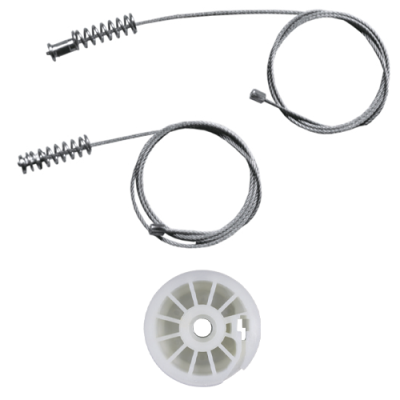 Ремкомплект стеклоподъемника (трос+ролик) Fiat Punto 3 Evo (перед. прав.) 777205