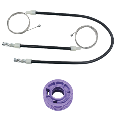 Ремкомплект стеклоподъемника (трос+ролик) Seat Altea (зад. лев.) 777279