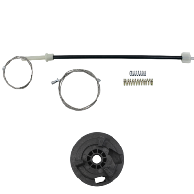 Ремкомплект стеклоподъемника (трос+ролик) Peugeot 206CC (зад. прав.) 777301