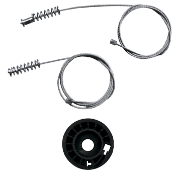 Ремкомплект стеклоподъемника (трос+ролик) Ford Transit/Tourneo Custom (перед. прав.) 777335