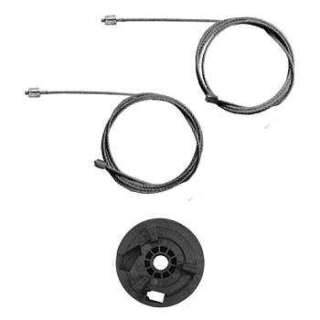 Ремкомплект стеклоподъемника (трос+ролик) Renault Modus 2004-2008 (перед. лев.) 777092