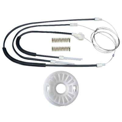 Ремкомплект стеклоподъемника (трос+ролик) Volkswagen Golf 4 Coupe (перед. лев./прав.) 777349