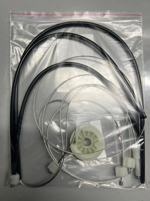 Ремкомплект стеклоподъёмника (трос+ролик) Tesla Model X 2015- ОЕМ: 1028818-00-С (перед. лев.) 777592